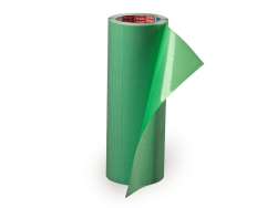 Nastro biadesivo verde-trasparente per il montaggio di cliché